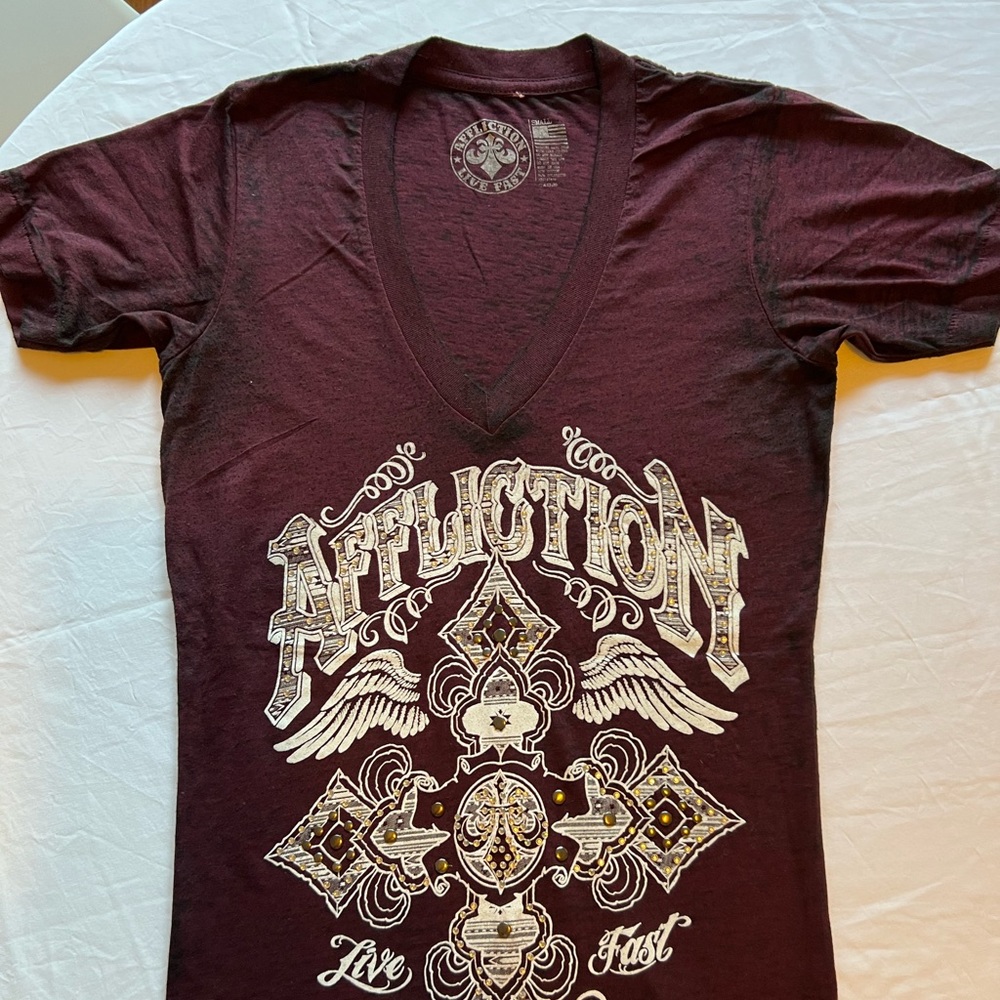 Affliction Live Fast, Beautiful Decorated.